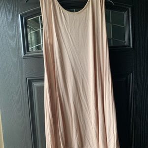 Long clean pink dress